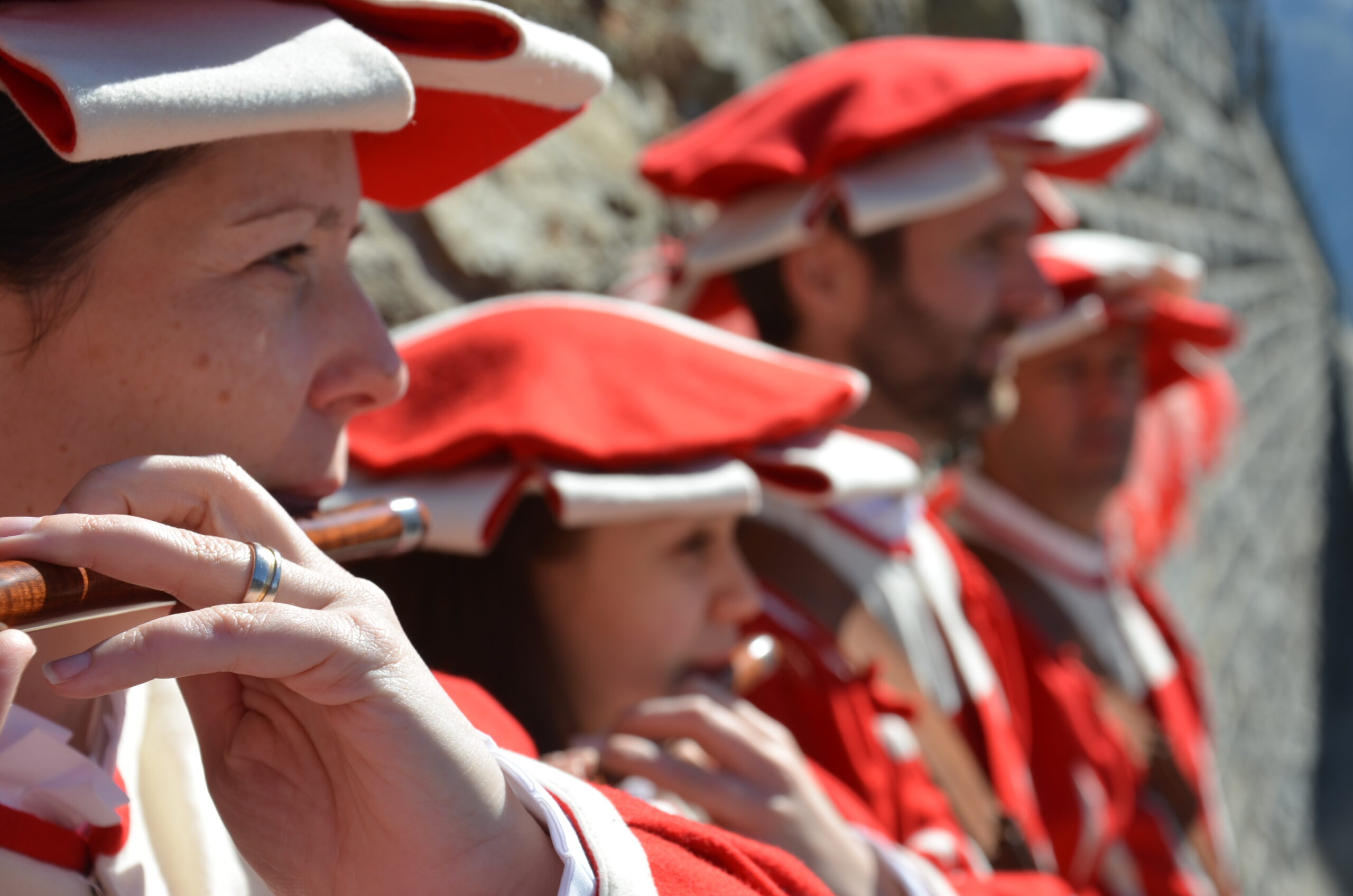 Pfeifer in Tracht am Festumzug